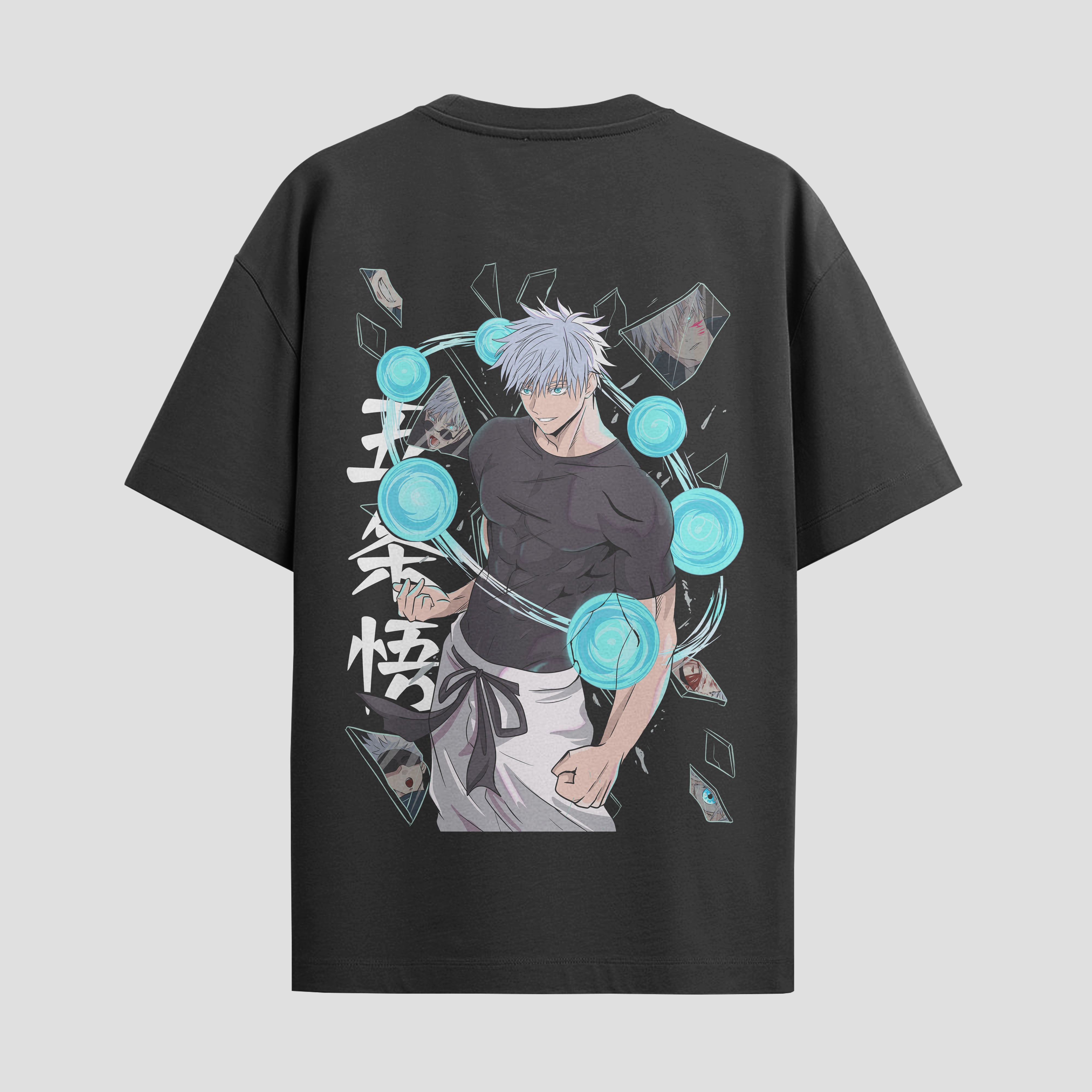 Playera urbana de anime y gaming ExtraLife MX, corte Standard Fit unisex ligero y transpirable en color Deep Black y Pure White, ropa de uso diario para gym y casual.