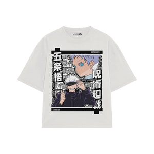 Playera streetwear premium de anime y gaming ExtraLife MX, corte oversized drop shoulder ligero y fresco en color Deep Black y Off-White, moda urbana mexicana de culto.