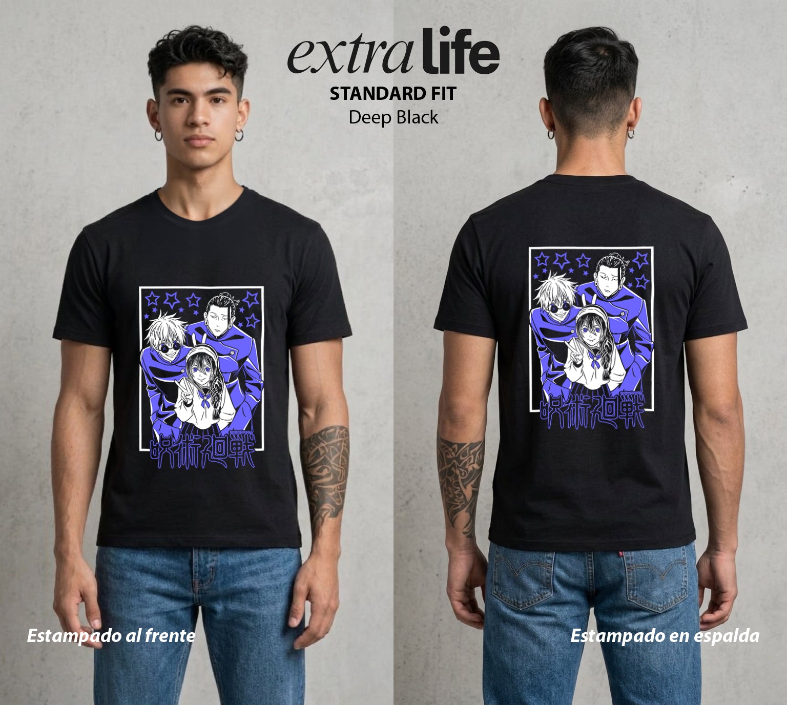 El Arte de las Maldiciones | La Exploradora del Fondo #01849 - Playera Standard Fit | Deep Black - Foto en modelo