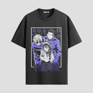 Playera urbana de anime y gaming ExtraLife MX, corte Standard Fit unisex ligero y transpirable en color Deep Black y Pure White, ropa de uso diario para gym y casual.