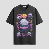Playera urbana de anime y gaming ExtraLife MX, corte Standard Fit unisex ligero y transpirable en color Deep Black y Pure White, ropa de uso diario para gym y casual.