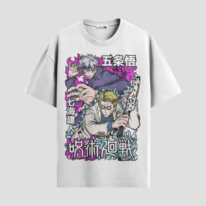 Playera urbana de anime y gaming ExtraLife MX, corte Standard Fit unisex ligero y transpirable en color Deep Black y Pure White, ropa de uso diario para gym y casual.