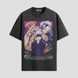 Playera urbana de anime y gaming ExtraLife MX, corte Standard Fit unisex ligero y transpirable en color Deep Black y Pure White, ropa de uso diario para gym y casual.