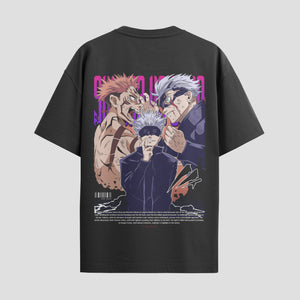 Playera urbana de anime y gaming ExtraLife MX, corte Standard Fit unisex ligero y transpirable en color Deep Black y Pure White, ropa de uso diario para gym y casual.