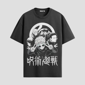 Playera urbana de anime y gaming ExtraLife MX, corte Standard Fit unisex ligero y transpirable en color Deep Black y Pure White, ropa de uso diario para gym y casual.
