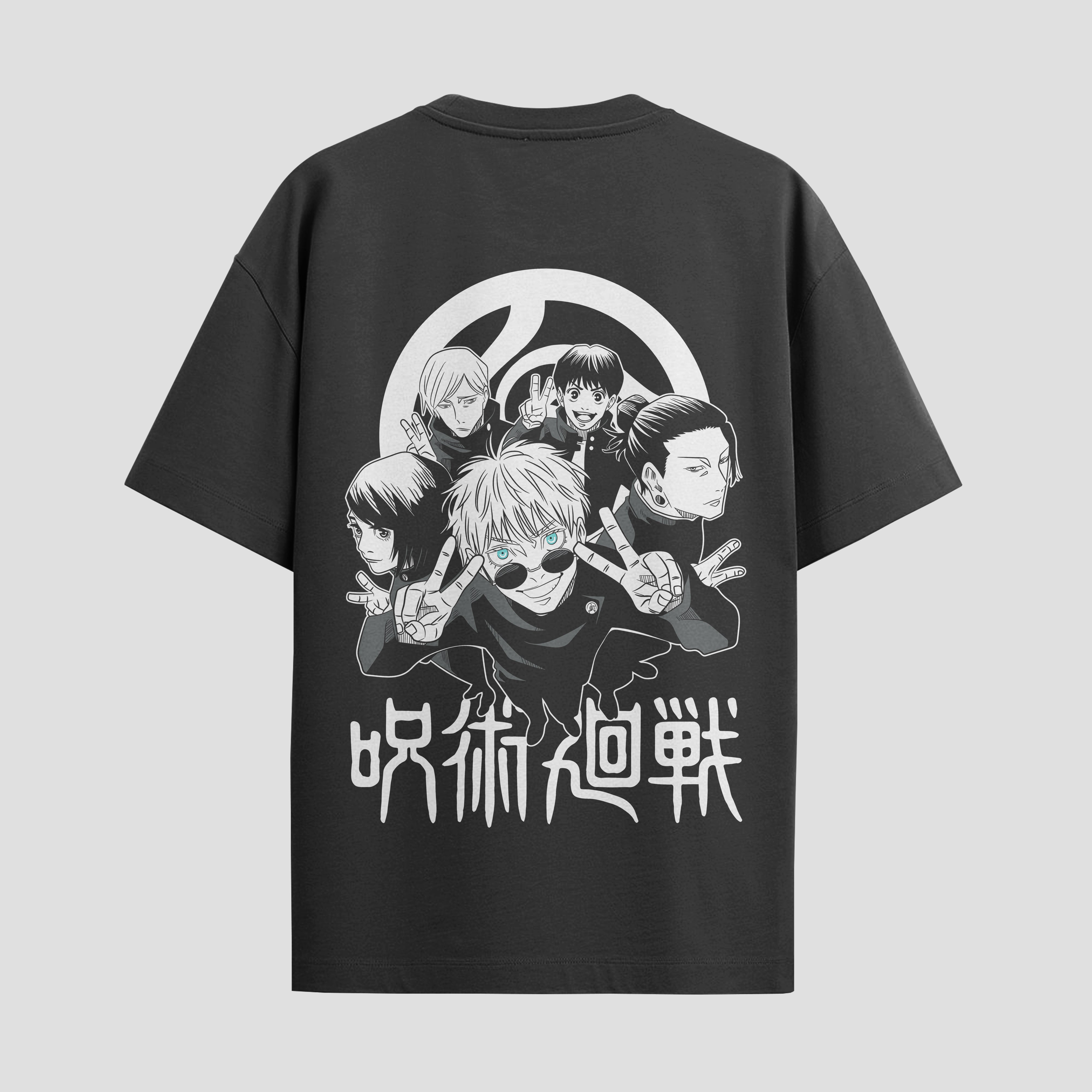 Playera urbana de anime y gaming ExtraLife MX, corte Standard Fit unisex ligero y transpirable en color Deep Black y Pure White, ropa de uso diario para gym y casual.