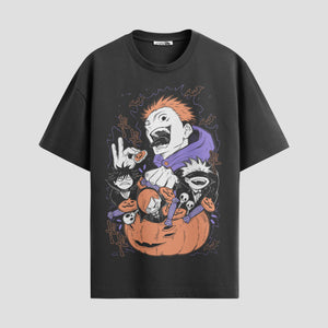 Playera urbana de anime y gaming ExtraLife MX, corte Standard Fit unisex ligero y transpirable en color Deep Black y Pure White, ropa de uso diario para gym y casual.