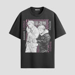 Playera urbana de anime y gaming ExtraLife MX, corte Standard Fit unisex ligero y transpirable en color Deep Black y Pure White, ropa de uso diario para gym y casual.