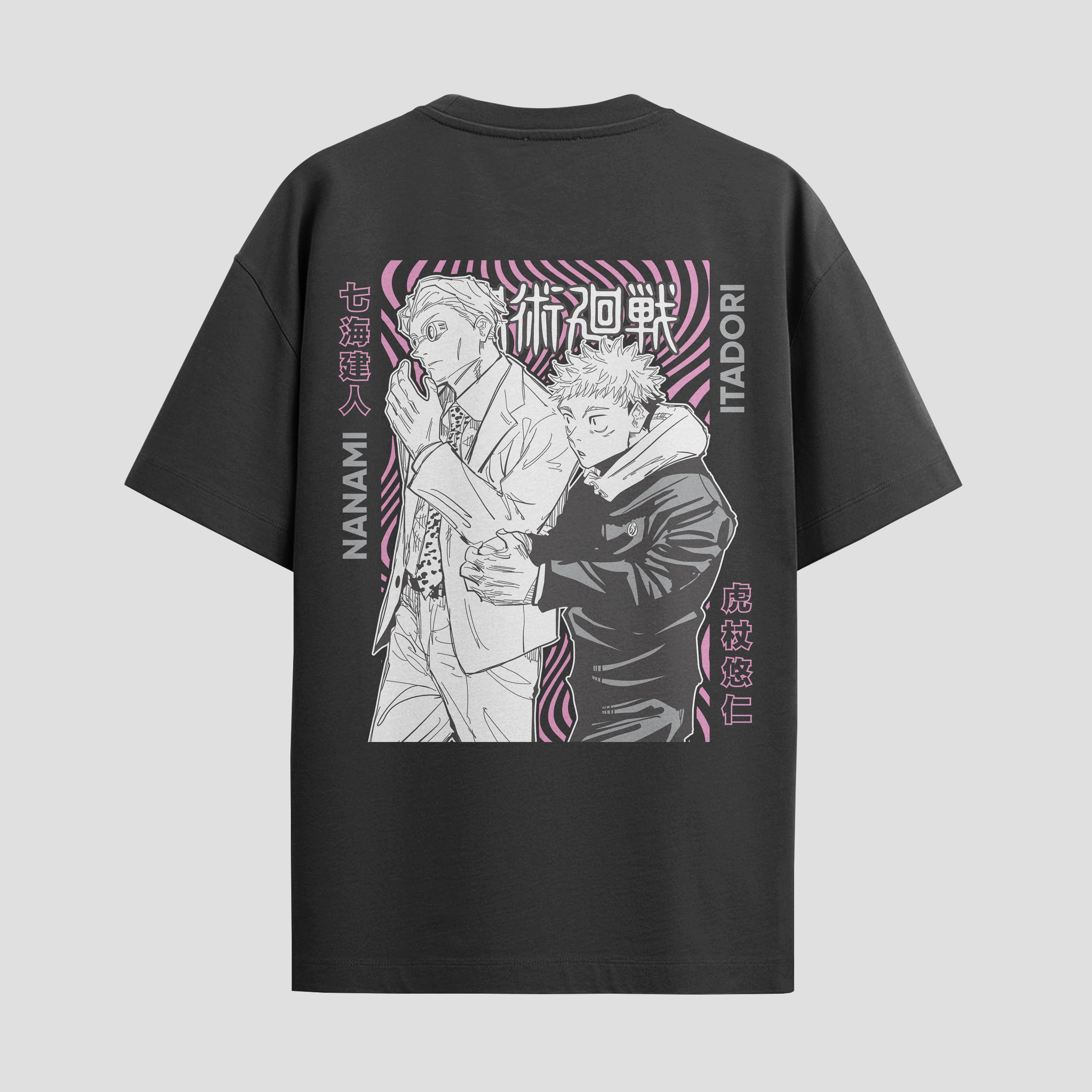 Playera urbana de anime y gaming ExtraLife MX, corte Standard Fit unisex ligero y transpirable en color Deep Black y Pure White, ropa de uso diario para gym y casual.