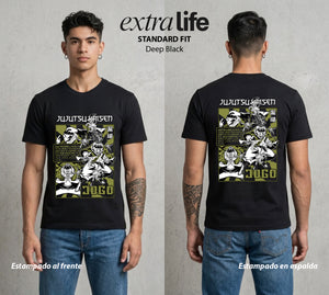 El Arte de las Maldiciones | El Volcan de la Maldicion #01868 - Playera Standard Fit | Deep Black - Foto en modelo