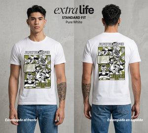 El Arte de las Maldiciones | El Volcan de la Maldicion #01868 - Playera Standard Fit | Pure White - Foto en modelo