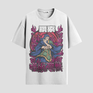 Playera urbana de anime y gaming ExtraLife MX, corte Standard Fit unisex ligero y transpirable en color Deep Black y Pure White, ropa de uso diario para gym y casual.