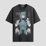 Playera urbana de anime y gaming ExtraLife MX, corte Standard Fit unisex ligero y transpirable en color Deep Black y Pure White, ropa de uso diario para gym y casual.