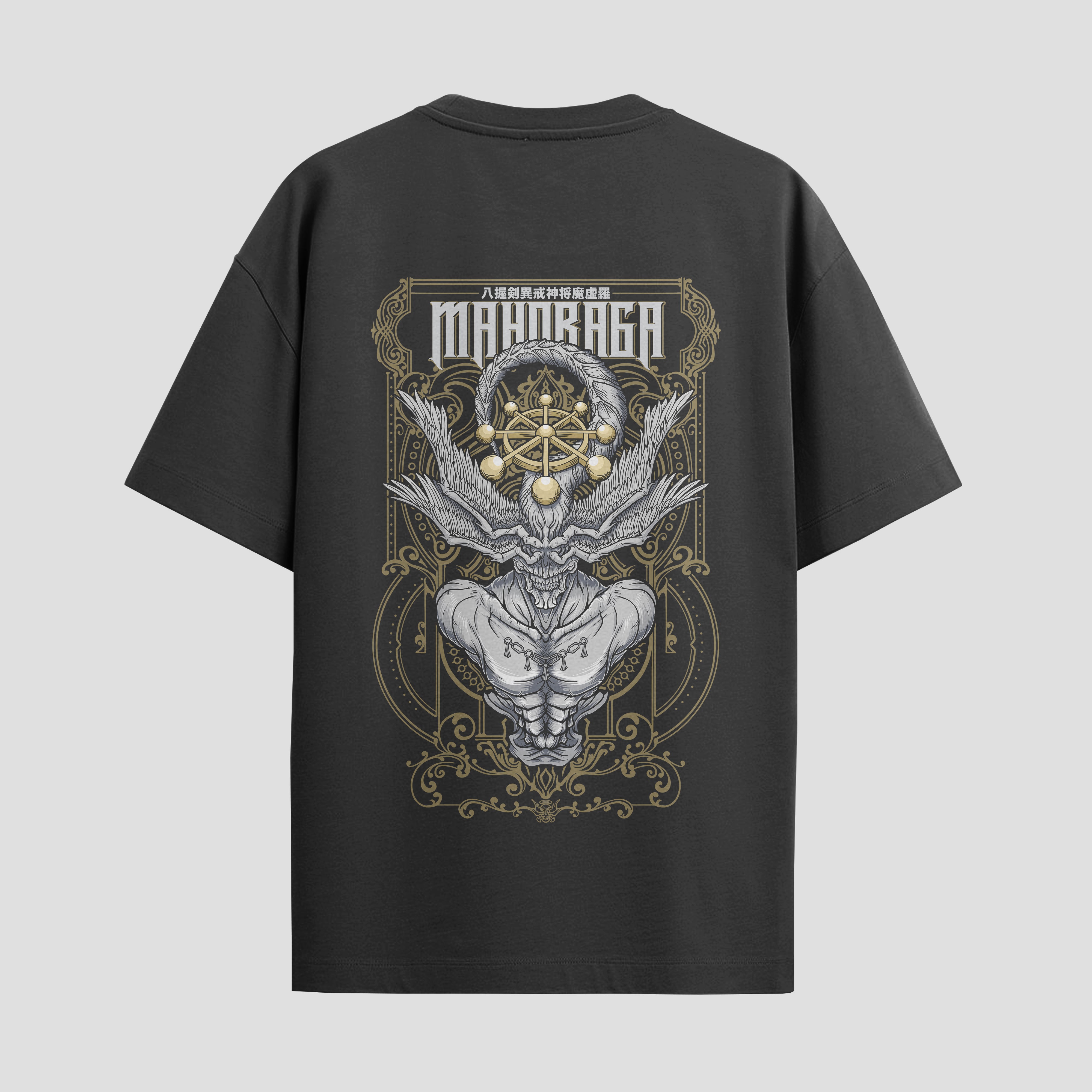 Playera urbana de anime y gaming ExtraLife MX, corte Standard Fit unisex ligero y transpirable en color Deep Black y Pure White, ropa de uso diario para gym y casual.