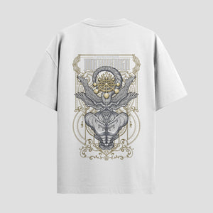 Playera urbana de anime y gaming ExtraLife MX, corte Standard Fit unisex ligero y transpirable en color Deep Black y Pure White, ropa de uso diario para gym y casual.