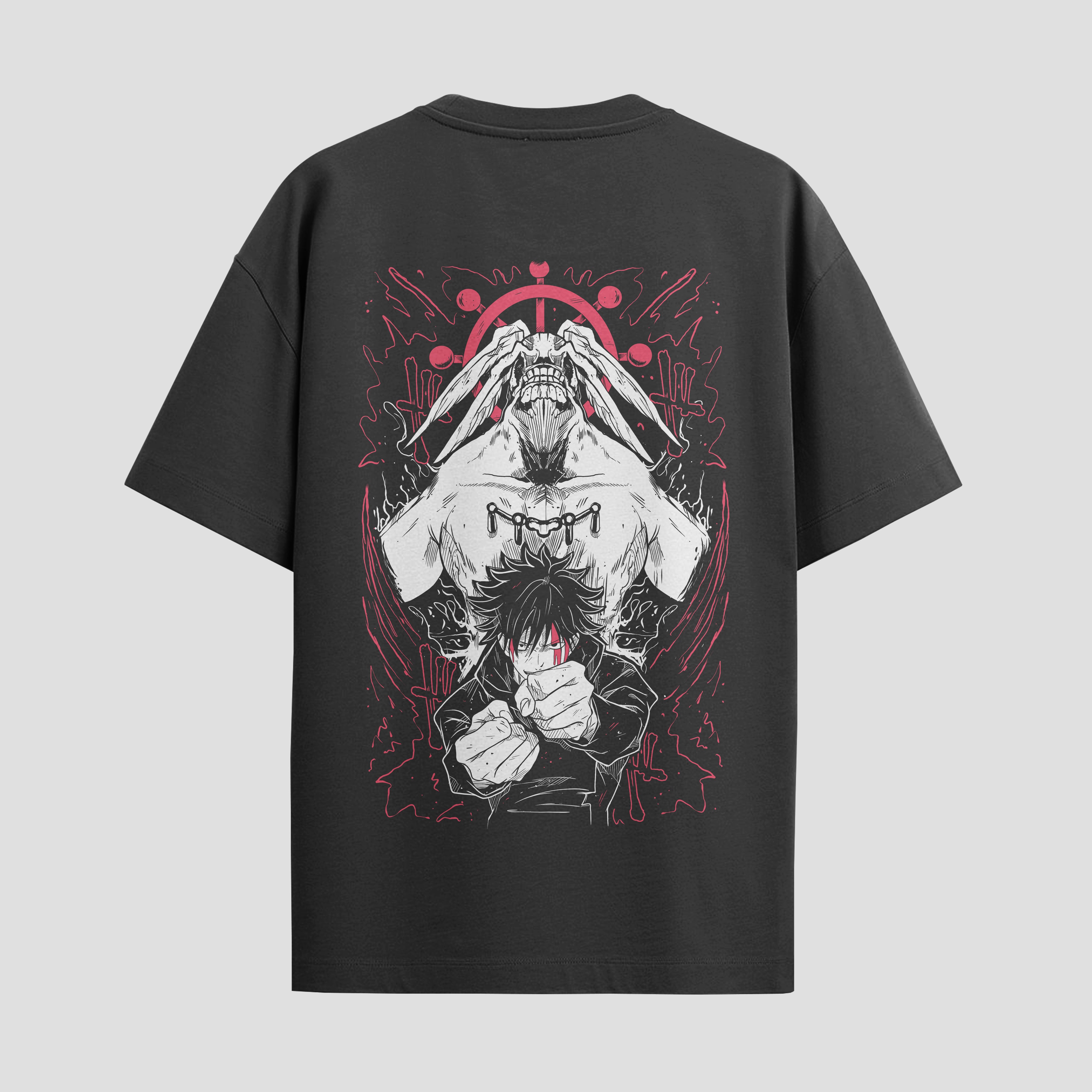 Playera urbana de anime y gaming ExtraLife MX, corte Standard Fit unisex ligero y transpirable en color Deep Black y Pure White, ropa de uso diario para gym y casual.