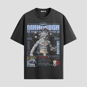 Playera urbana de anime y gaming ExtraLife MX, corte Standard Fit unisex ligero y transpirable en color Deep Black y Pure White, ropa de uso diario para gym y casual.