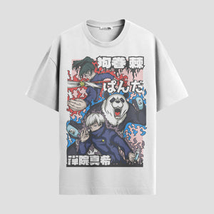 Playera urbana de anime y gaming ExtraLife MX, corte Standard Fit unisex ligero y transpirable en color Deep Black y Pure White, ropa de uso diario para gym y casual.
