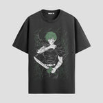 Playera urbana de anime y gaming ExtraLife MX, corte Standard Fit unisex ligero y transpirable en color Deep Black y Pure White, ropa de uso diario para gym y casual.