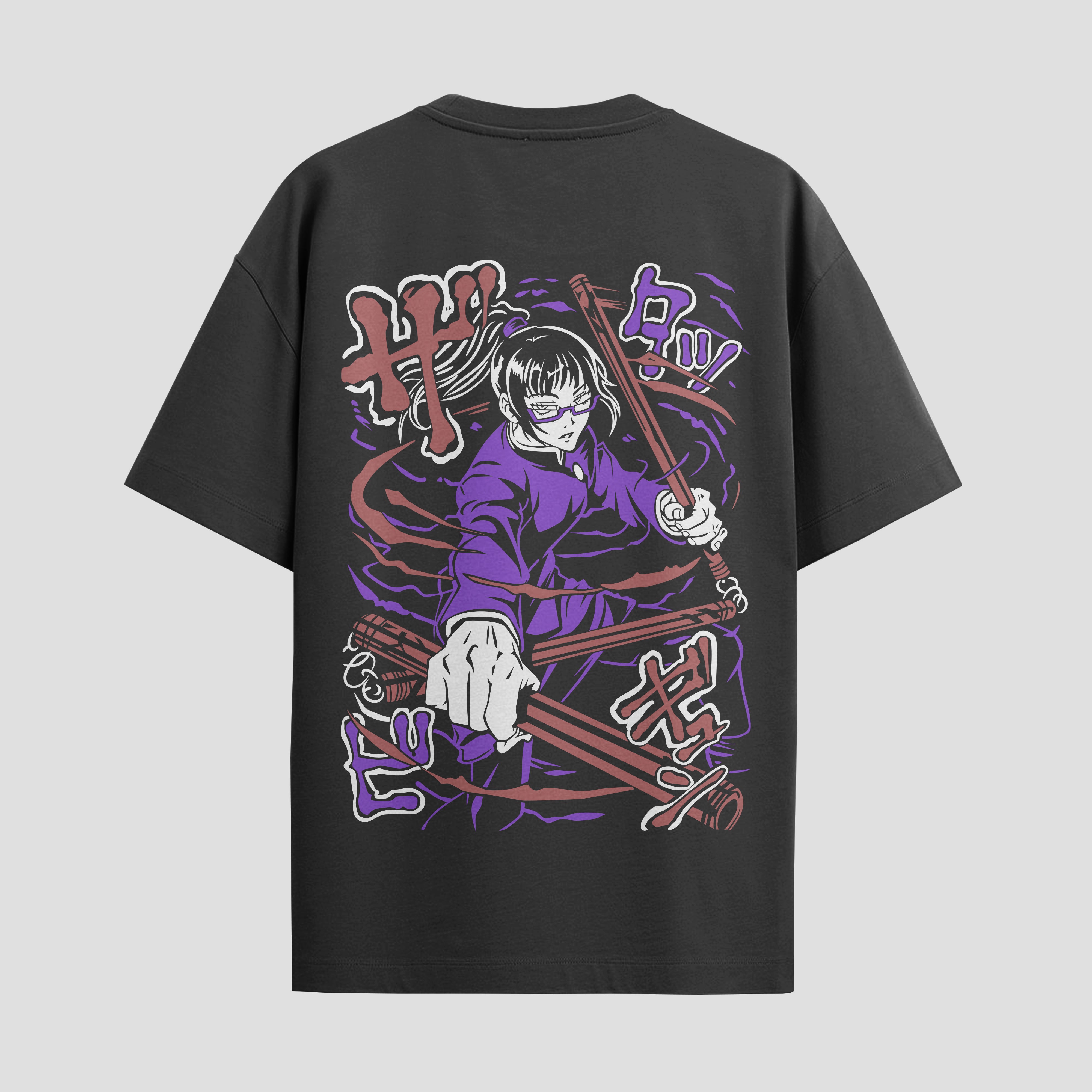 Playera urbana de anime y gaming ExtraLife MX, corte Standard Fit unisex ligero y transpirable en color Deep Black y Pure White, ropa de uso diario para gym y casual.