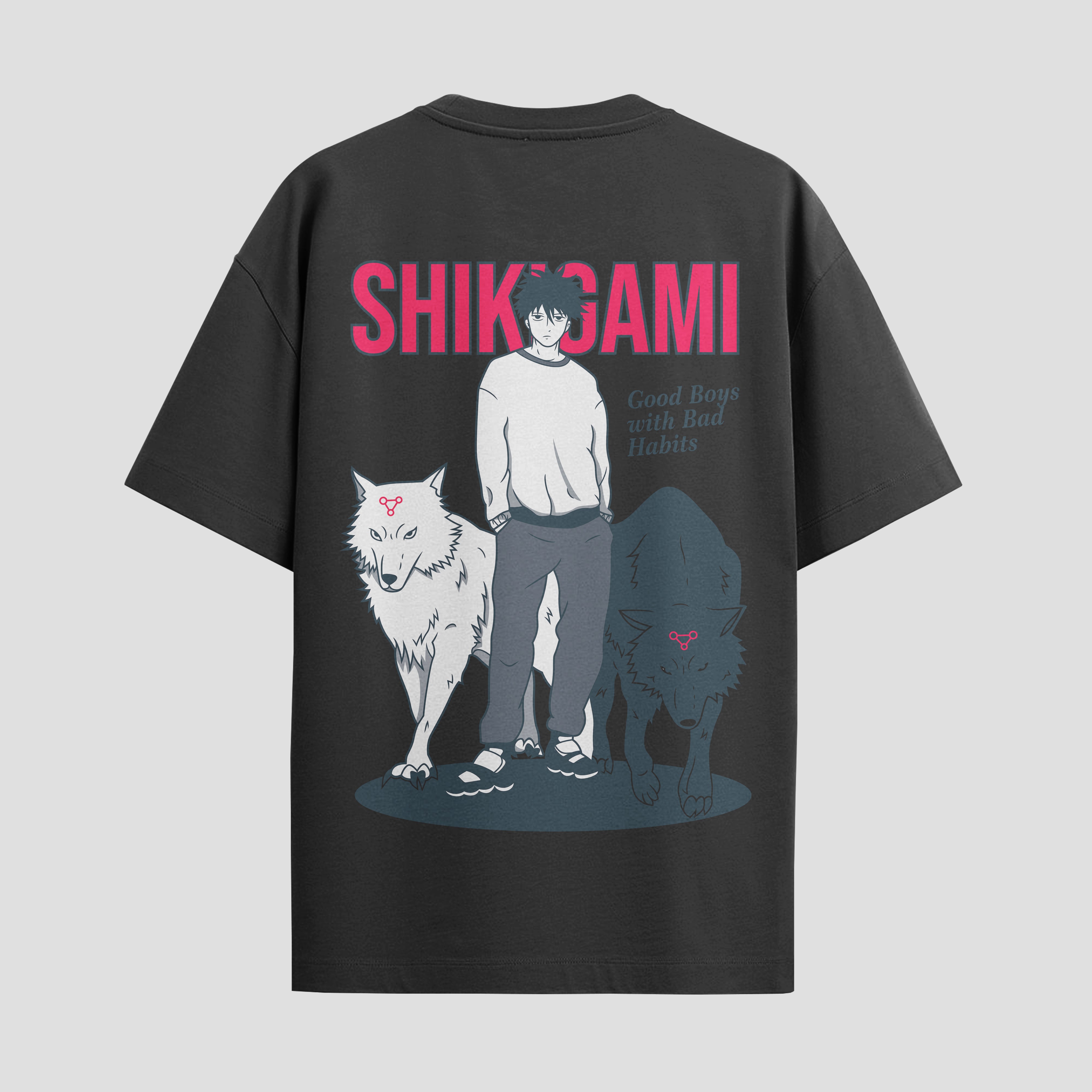 Playera urbana de anime y gaming ExtraLife MX, corte Standard Fit unisex ligero y transpirable en color Deep Black y Pure White, ropa de uso diario para gym y casual.