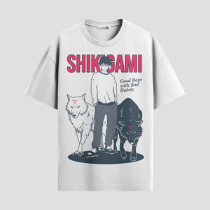 Playera urbana de anime y gaming ExtraLife MX, corte Standard Fit unisex ligero y transpirable en color Deep Black y Pure White, ropa de uso diario para gym y casual.
