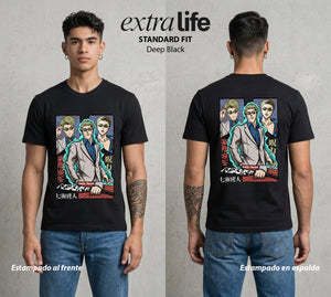 El Arte de las Maldiciones | El Trabajo Extra #01896 - Playera Standard Fit | Deep Black - Foto en modelo