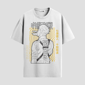 Playera urbana de anime y gaming ExtraLife MX, corte Classic Premium unisex ligero y transpirable en color Deep Black y Pure White, ropa de uso diario para gym y casual.