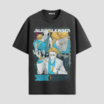 Playera urbana de anime y gaming ExtraLife MX, corte Standard Fit unisex ligero y transpirable en color Deep Black y Pure White, ropa de uso diario para gym y casual.