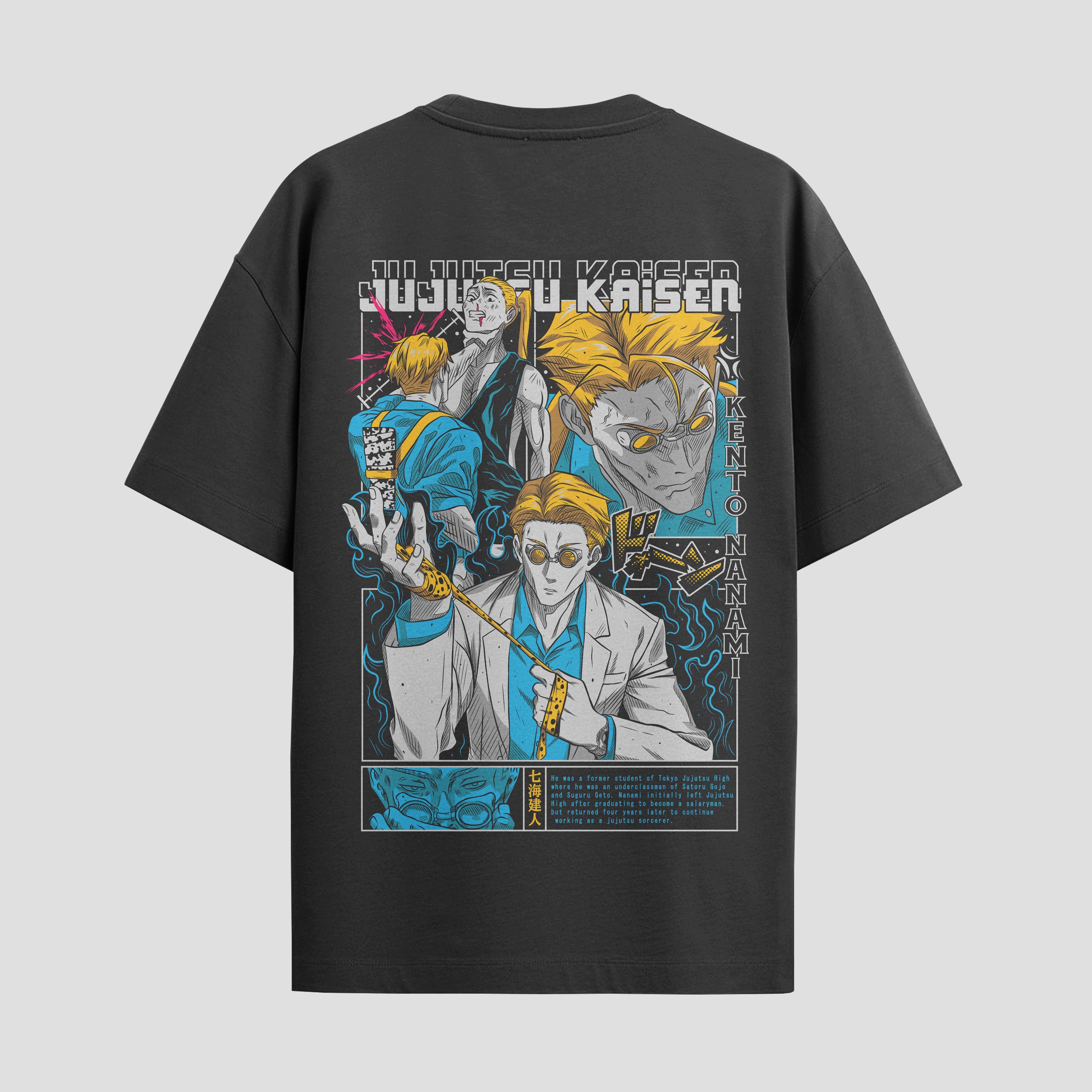 Playera urbana de anime y gaming ExtraLife MX, corte Standard Fit unisex ligero y transpirable en color Deep Black y Pure White, ropa de uso diario para gym y casual.