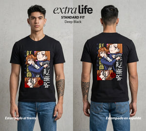 El Arte de las Maldiciones | La Chica del Martillo #01904 - Playera Standard Fit | Deep Black - Foto en modelo