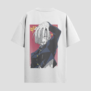 Playera urbana de anime y gaming ExtraLife MX, corte Standard Fit unisex ligero y transpirable en color Deep Black y Pure White, ropa de uso diario para gym y casual.