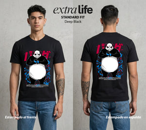El Arte de las Maldiciones | El Oso del Arte #01912 - Playera Standard Fit | Deep Black - Foto en modelo