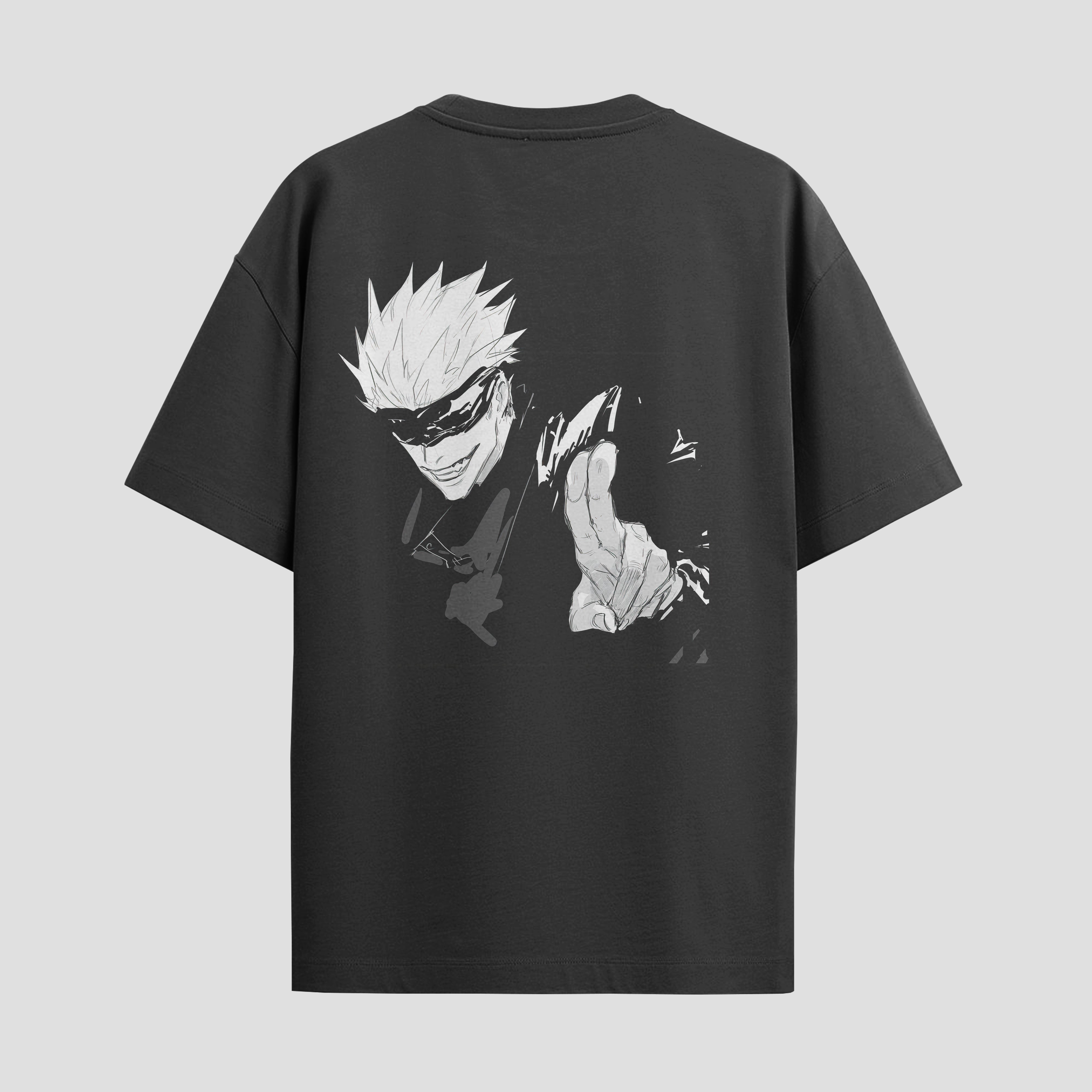 Playera urbana de anime y gaming ExtraLife MX, corte Standard Fit unisex ligero y transpirable en color Deep Black y Pure White, ropa de uso diario para gym y casual.