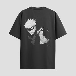 Playera urbana de anime y gaming ExtraLife MX, corte Standard Fit unisex ligero y transpirable en color Deep Black y Pure White, ropa de uso diario para gym y casual.