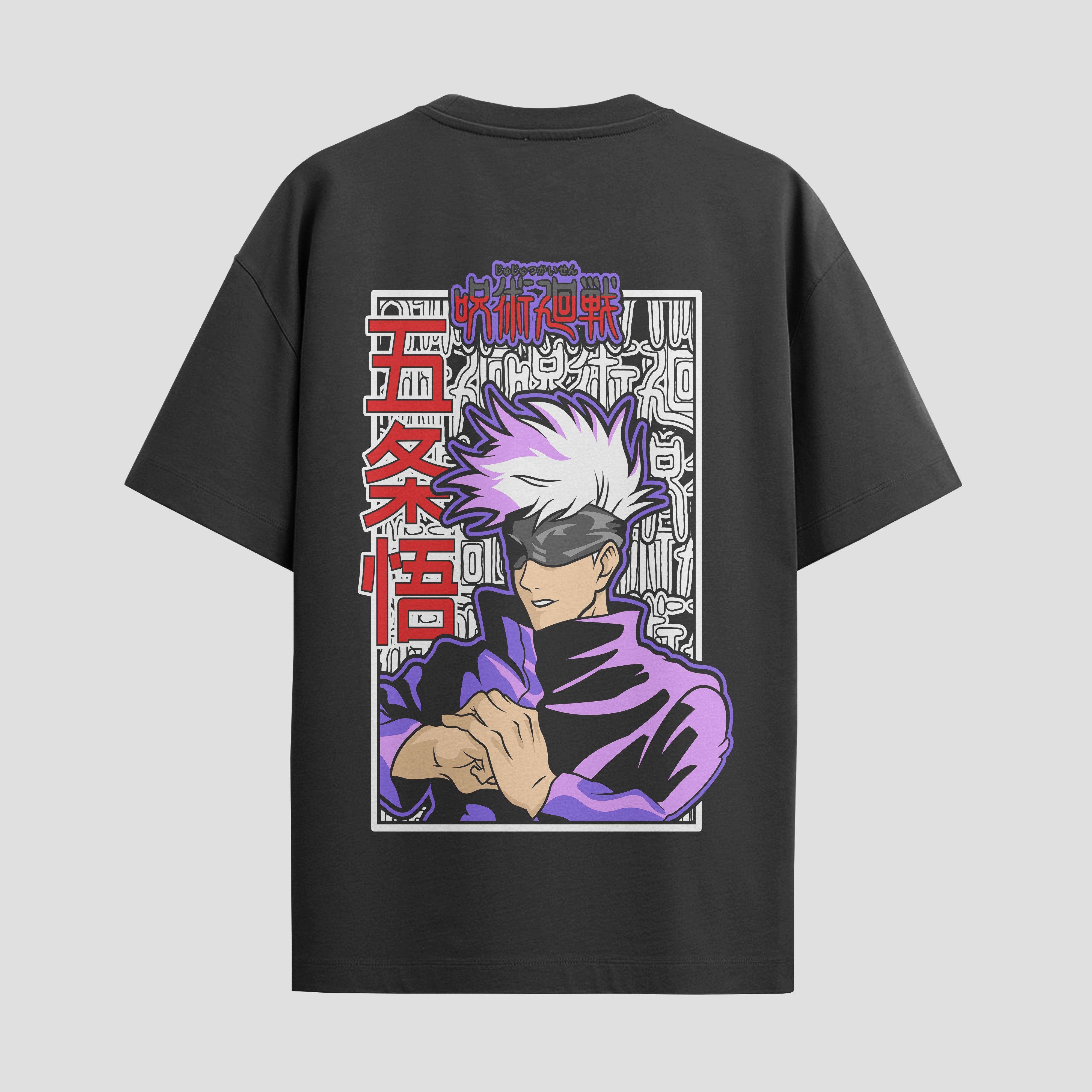 Playera urbana de anime y gaming ExtraLife MX, corte Standard Fit unisex ligero y transpirable en color Deep Black y Pure White, ropa de uso diario para gym y casual.