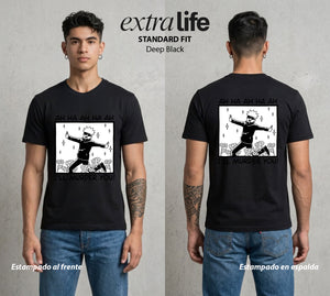 El Arte de las Maldiciones | Ojos del Universo #01919 - Playera Classic Premium | Deep Black - Foto en modelo
