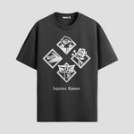 Playera urbana de anime y gaming ExtraLife MX, corte Standard Fit unisex ligero y transpirable en color Deep Black y Pure White, ropa de uso diario para gym y casual.