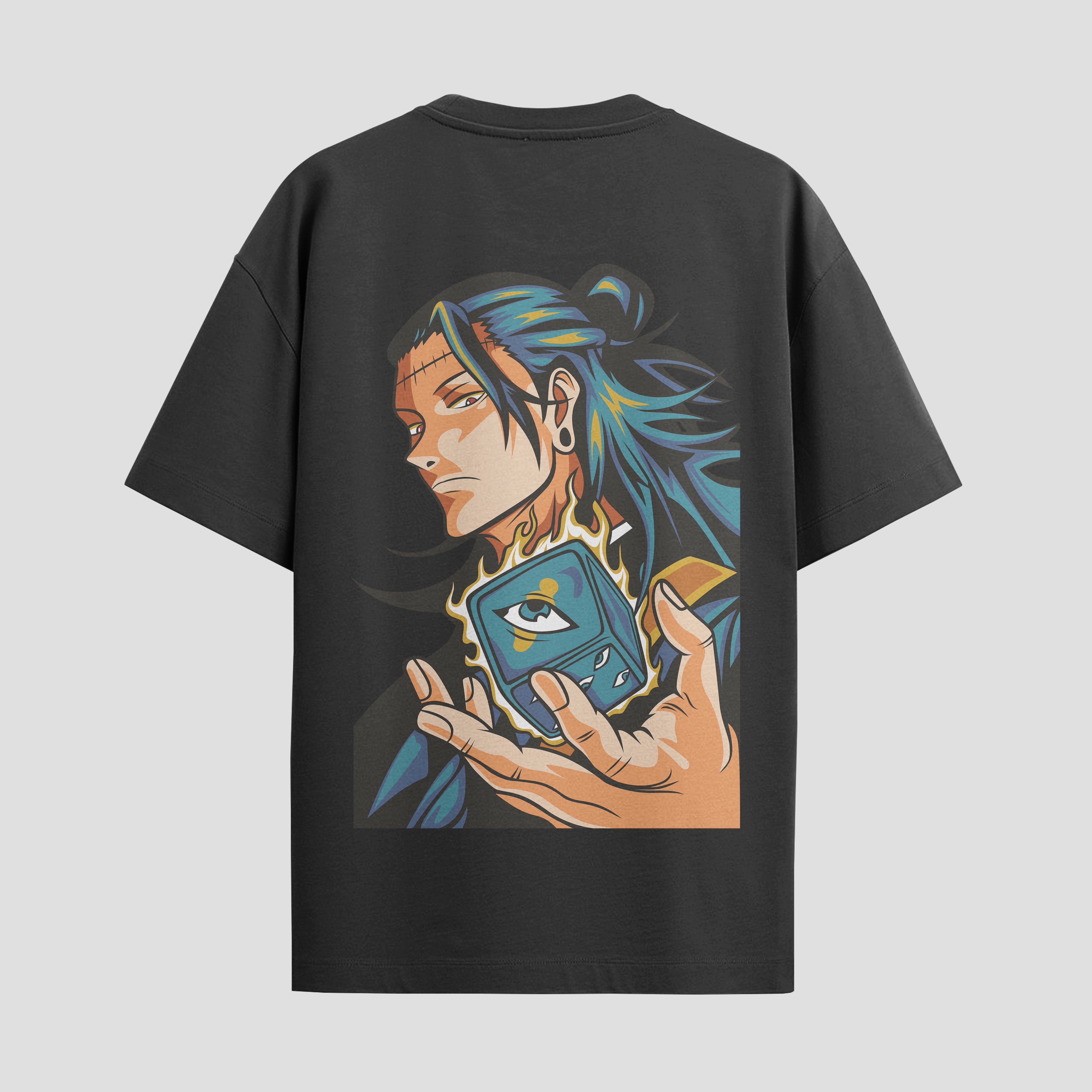 Playera urbana de anime y gaming ExtraLife MX, corte Standard Fit unisex ligero y transpirable en color Deep Black y Pure White, ropa de uso diario para gym y casual.