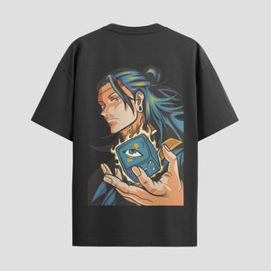 Playera urbana de anime y gaming ExtraLife MX, corte Standard Fit unisex ligero y transpirable en color Deep Black y Pure White, ropa de uso diario para gym y casual.