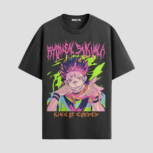 Playera urbana de anime y gaming ExtraLife MX, corte Standard Fit unisex ligero y transpirable en color Deep Black y Pure White, ropa de uso diario para gym y casual.