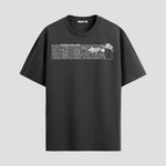 Playera urbana de anime y gaming ExtraLife MX, corte Standard Fit unisex ligero y transpirable en color Deep Black y Pure White, ropa de uso diario para gym y casual.