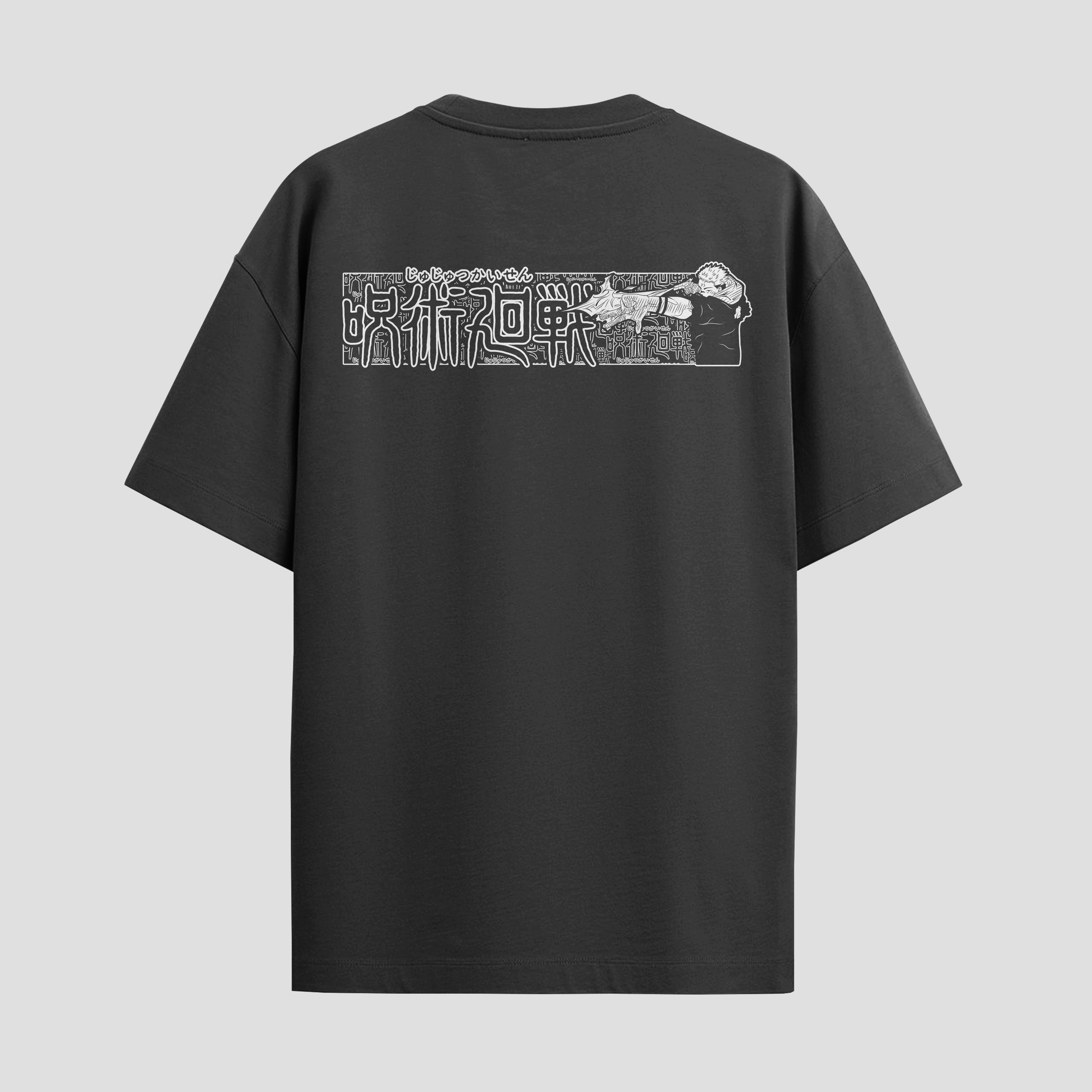 Playera urbana de anime y gaming ExtraLife MX, corte Standard Fit unisex ligero y transpirable en color Deep Black y Pure White, ropa de uso diario para gym y casual.