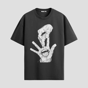 Playera urbana de anime y gaming ExtraLife MX, corte Standard Fit unisex ligero y transpirable en color Deep Black y Pure White, ropa de uso diario para gym y casual.