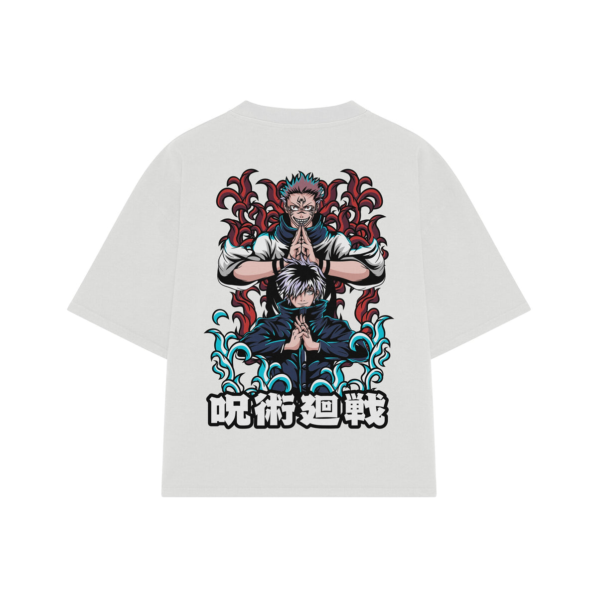 Playera streetwear premium de anime y gaming ExtraLife MX, corte oversized drop shoulder ligero y fresco en color Deep Black y Off-White, moda urbana mexicana de culto.