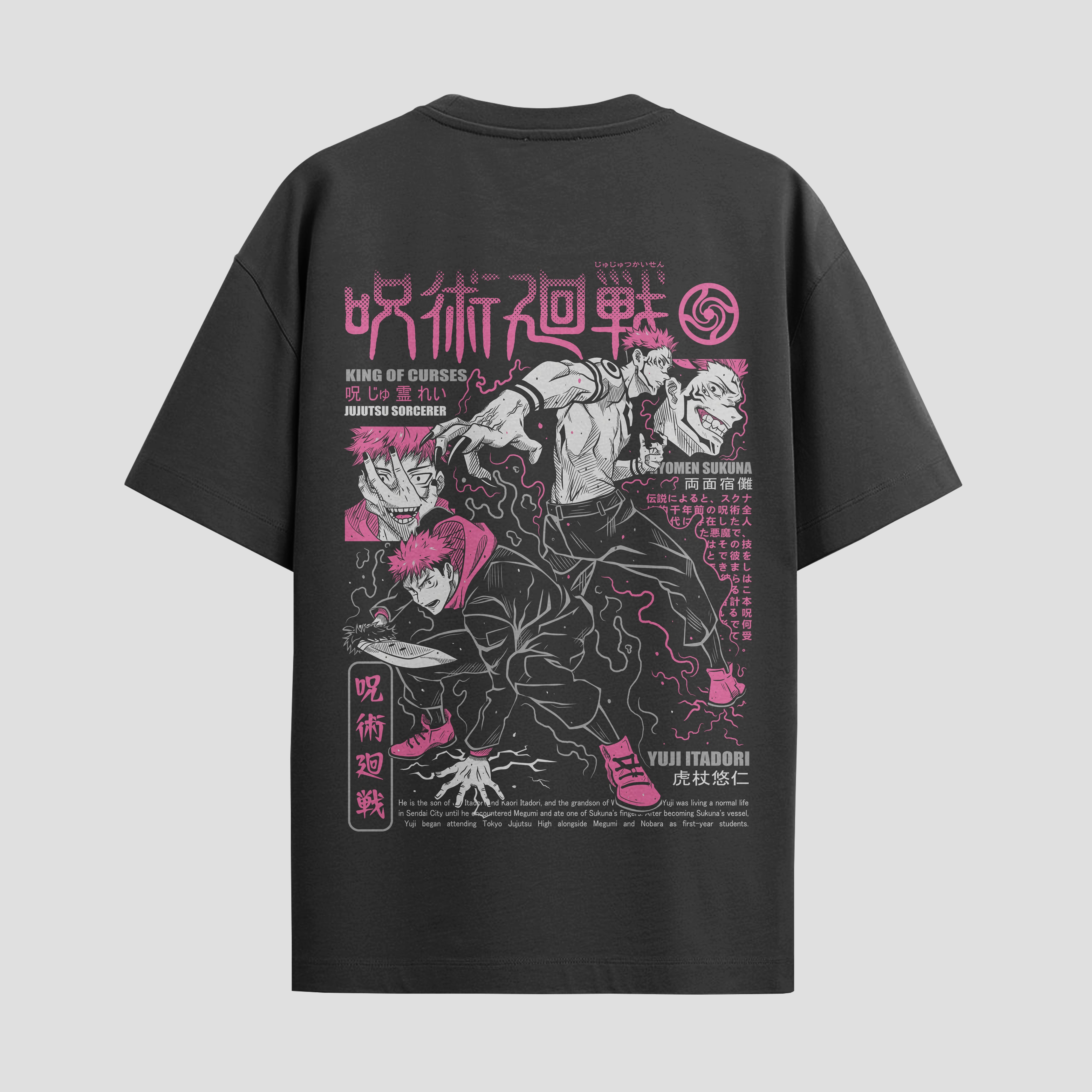 Playera urbana de anime y gaming ExtraLife MX, corte Standard Fit unisex ligero y transpirable en color Deep Black y Pure White, ropa de uso diario para gym y casual.
