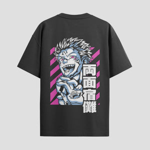 Playera urbana de anime y gaming ExtraLife MX, corte Standard Fit unisex ligero y transpirable en color Deep Black y Pure White, ropa de uso diario para gym y casual.