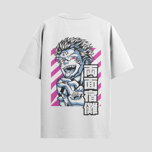 Playera urbana de anime y gaming ExtraLife MX, corte Standard Fit unisex ligero y transpirable en color Deep Black y Pure White, ropa de uso diario para gym y casual.
