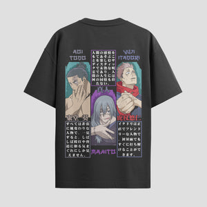 Playera urbana de anime y gaming ExtraLife MX, corte Standard Fit unisex ligero y transpirable en color Deep Black y Pure White, ropa de uso diario para gym y casual.