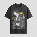 Playera urbana de anime y gaming ExtraLife MX, corte Standard Fit unisex ligero y transpirable en color Deep Black y Pure White, ropa de uso diario para gym y casual.